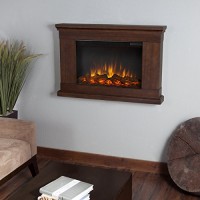 Real Flame 760E-VBM Wall-Hung Electric Fireplace  Vintage Black Maple  Small - B00HZWFJG6
